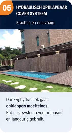 Hydraulisch opklapbaar cover systeem