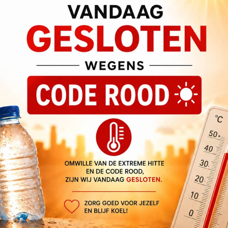 Code rood gesloten