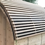 Barrelsauna dak design