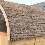 Barrelsauna dak heide